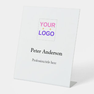 Custom company store business employee pedestal sign