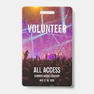 Custom Concert Badge ID Badge