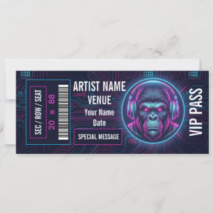 Custom Concert Ticket Gift Idea DIY Event Ticket Invitation