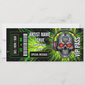 Custom Concert Ticket Gift Idea DIY Event Ticket  Invitation