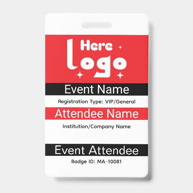 Custom Conference ID Badge (Front)