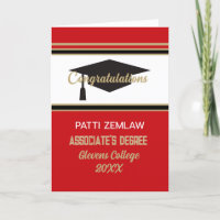 Custom Congrats!! Look! Associate's degree Card