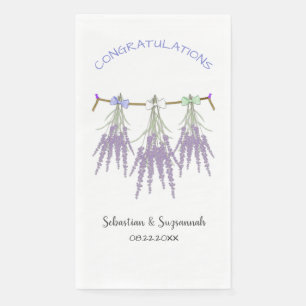 Custom Congratulations Dried Lavender Bundles  Pap Napkin