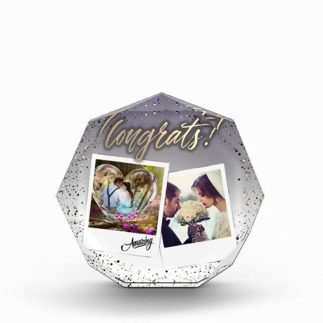Custom Congratulations Photo Block (Front)
