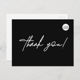 Custom Construct Business Logo Simple thank you Postcard