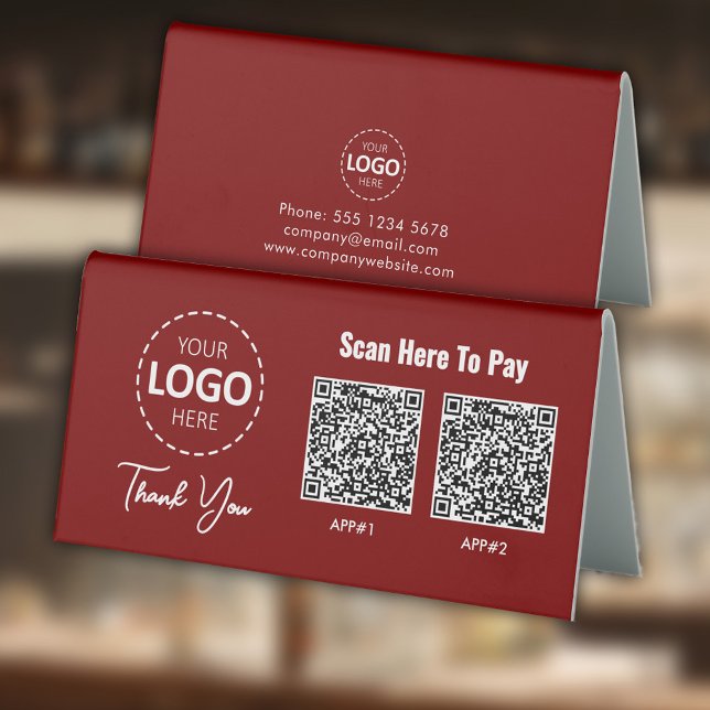 Custom Contactless Payment QR Code Red (Creator Uploaded)