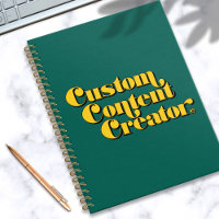 Custom Content Creator Retro Green Text
