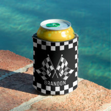 Custom Cool Black And White Chequered Flag Pattern