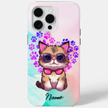 Custom Cool Cat in Sunglasses Case