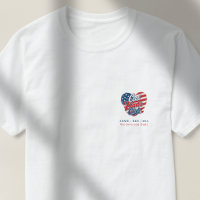 Custom "Cool Dads Club" Heart Patriotic