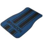 Custom Cool Dark Blue Black Auto Race Sport Stripe