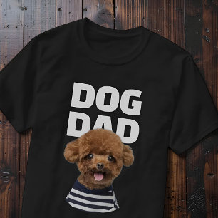 Custom Cool Dog Dad Photo Personalised T-Shirt