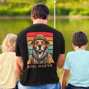 Custom Cool Dog Retirement Gifts for Fisherman Dad T-Shirt