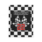 Custom Cool Fun Black White Chequered Flag Pattern
