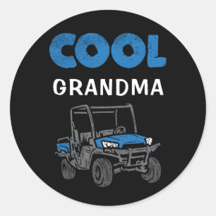Custom Cool Grandma Proud Family Matching Classic Round Sticker