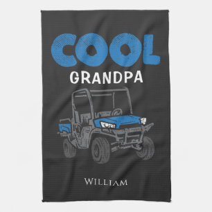Custom Cool Grandpa Proud Family Tea Towel