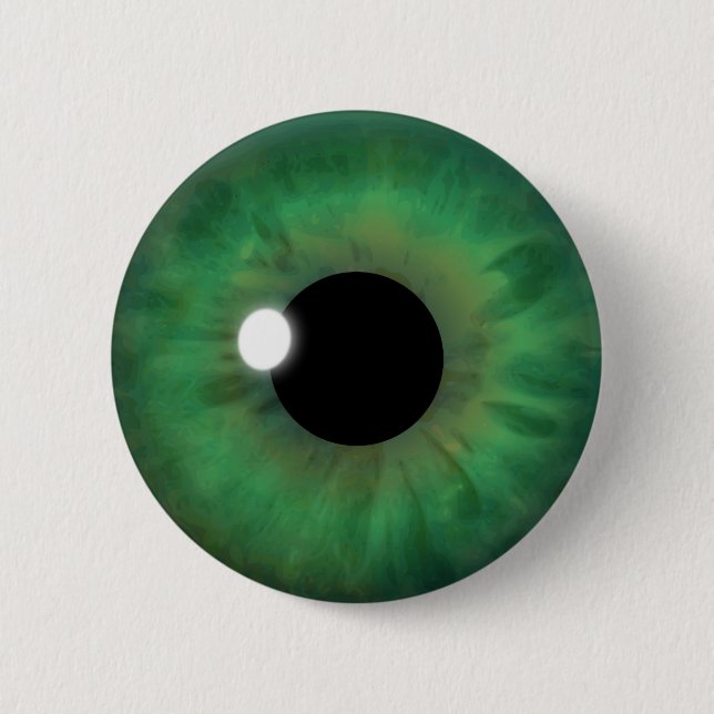 Custom Cool Green Eye Iris Eyeball Round Buttons (Front)