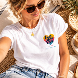 Custom "Cool Moms Club" Heart T-Shirt