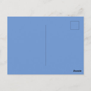Custom Cornflower Blue Picture-Perfect Standard Postcard