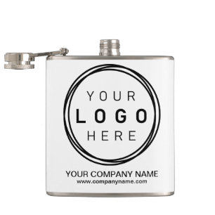 Custom Corporate Business Logo Hip Flask