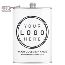 Custom Corporate Business Logo Hip Flask