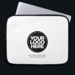 Custom Corporate Business Logo Laptop Sleeve<br><div class="desc">Create your unique personalised Corporate Business Logo Laptop Sleeve uploading your business logo and adding your custom text. A simple and professional design will impress your boss, employee, customers! Add your custom text with this minimalist and professional sans serif font: website, slogan, company name, event date. Your personalised images will...</div>