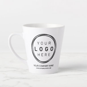 Custom Corporate Business Logo Latte Latte Mug