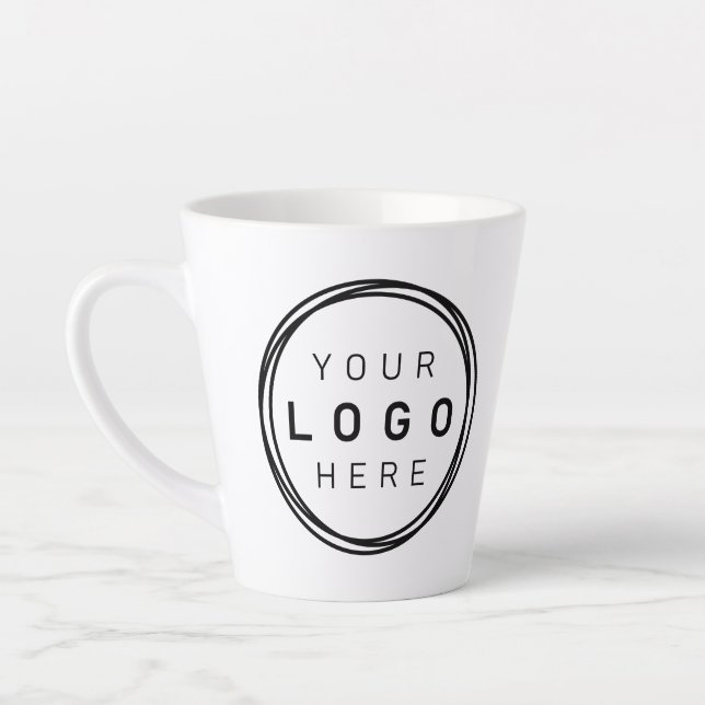 Custom Corporate Business Logo Latte Latte Mug (Left)