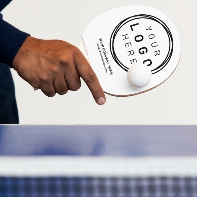 Custom Corporate Business Logo Ping Pong Paddle (Insitu)