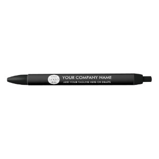 Custom Corporate Business Logo Simple Promotional Black Ink Pen