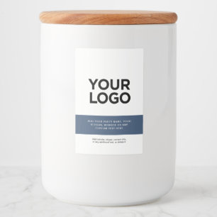 Custom Corporate Business Logo Text Professional Food Label