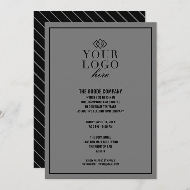 Custom Corporate Company Event | Party Invitation (Front/Back)