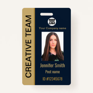 custom Corporate Employee ,Name ,Blue ID ,Bar Code ID Badge