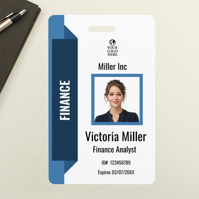 Custom Corporate Employee Photo ID Badge | Navy  (Creator Uploaded)