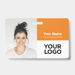 Custom Corporate Employee Photo Logo Name ID Badge
