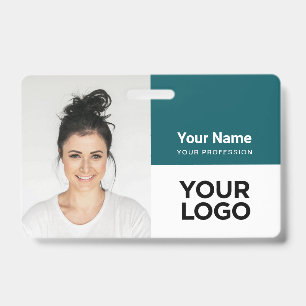Custom Corporate Employee Photo Logo Name ID Badge