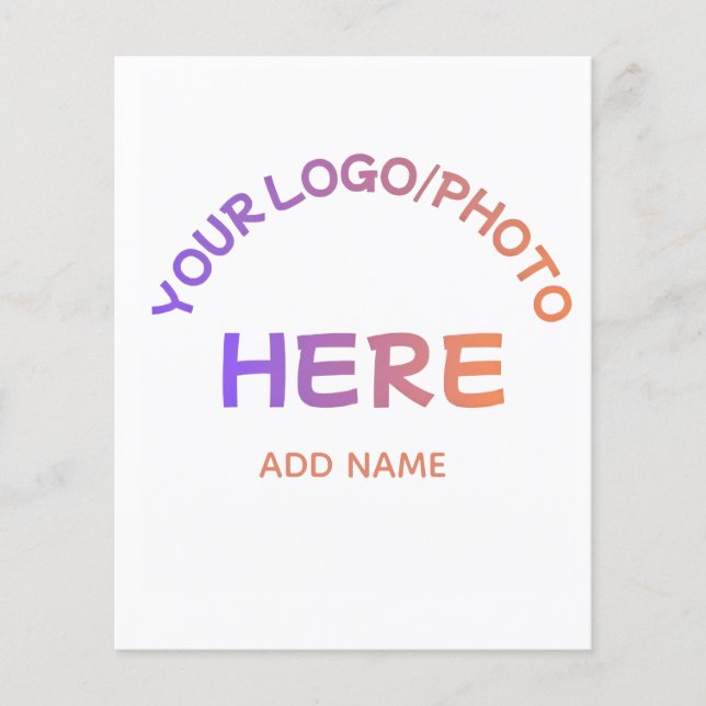 Custom Corporate Logo Business Template Flyer (Front)