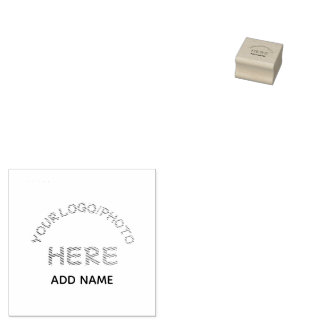 Custom Corporate Logo Business Template Rubber Stamp