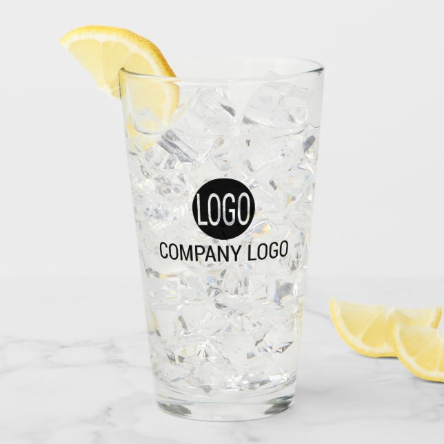 Custom Corporate Logo Glass Tumblers (Front Ice)