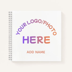 Custom Corporate Logo Name Black Hardcover Noteboo Notebook