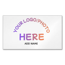 Custom Corporate Logo Name Business Card Magnet