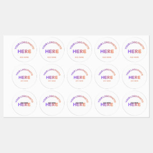 Custom Corporate Logo Name Multi Design Stickers