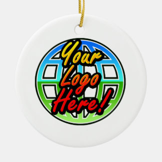 Custom Corporate or Promotional Imprinted Logo Ceramic Tree Decoration