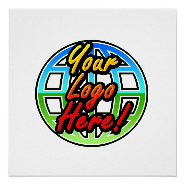 Custom Corporate or Promotional Imprinted Logo Poster (Front)