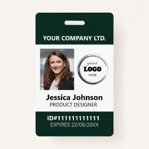 Custom Corporate Professional Employee Photo ID ID Badge