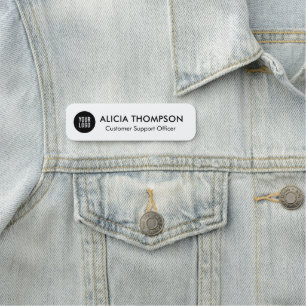 Custom Corporate Staff Name Tags With Logo