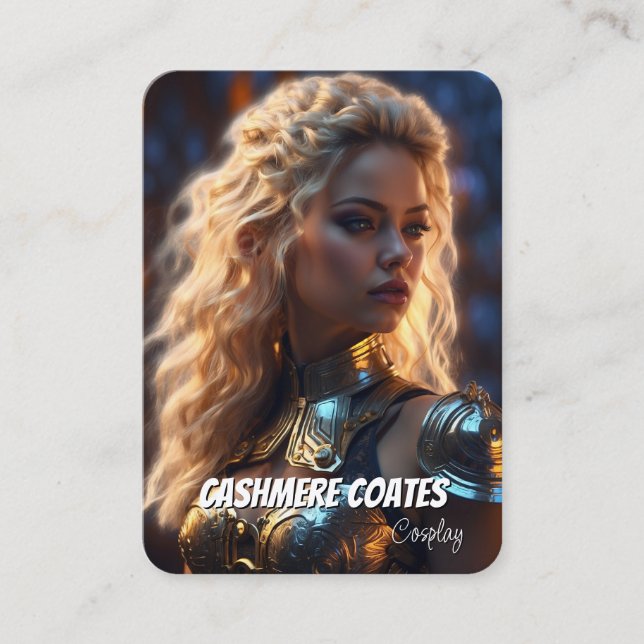 Custom Coscards | Minimalist Cosplay Trading Cards (Front)