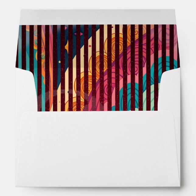 Custom Cosmic Stripes A7 Envelope (Back (Bottom))