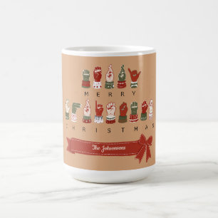 Custom Cosy ASL Merry Christmas Coffee Mug