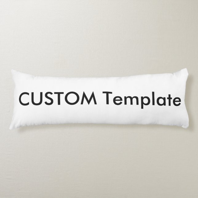Custom Cotton Hypoallergenic Body Pillow 20" x 54" (Front)